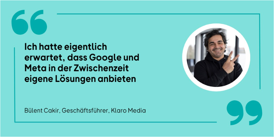 Quote by Bülent Cakir in OMR: I had expected Google and Meta to offer their own solutions by now